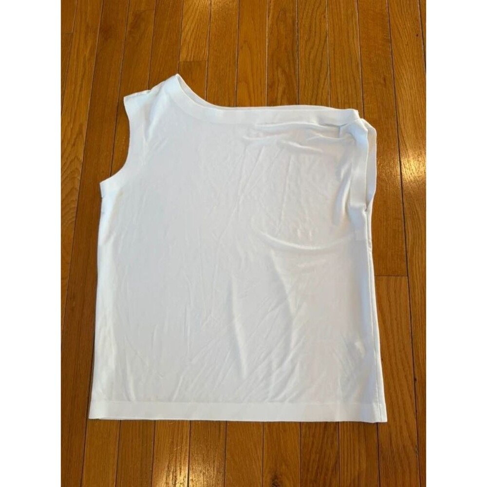 Norma Kamali Classic Sleeveless Tank Top White Sz Small